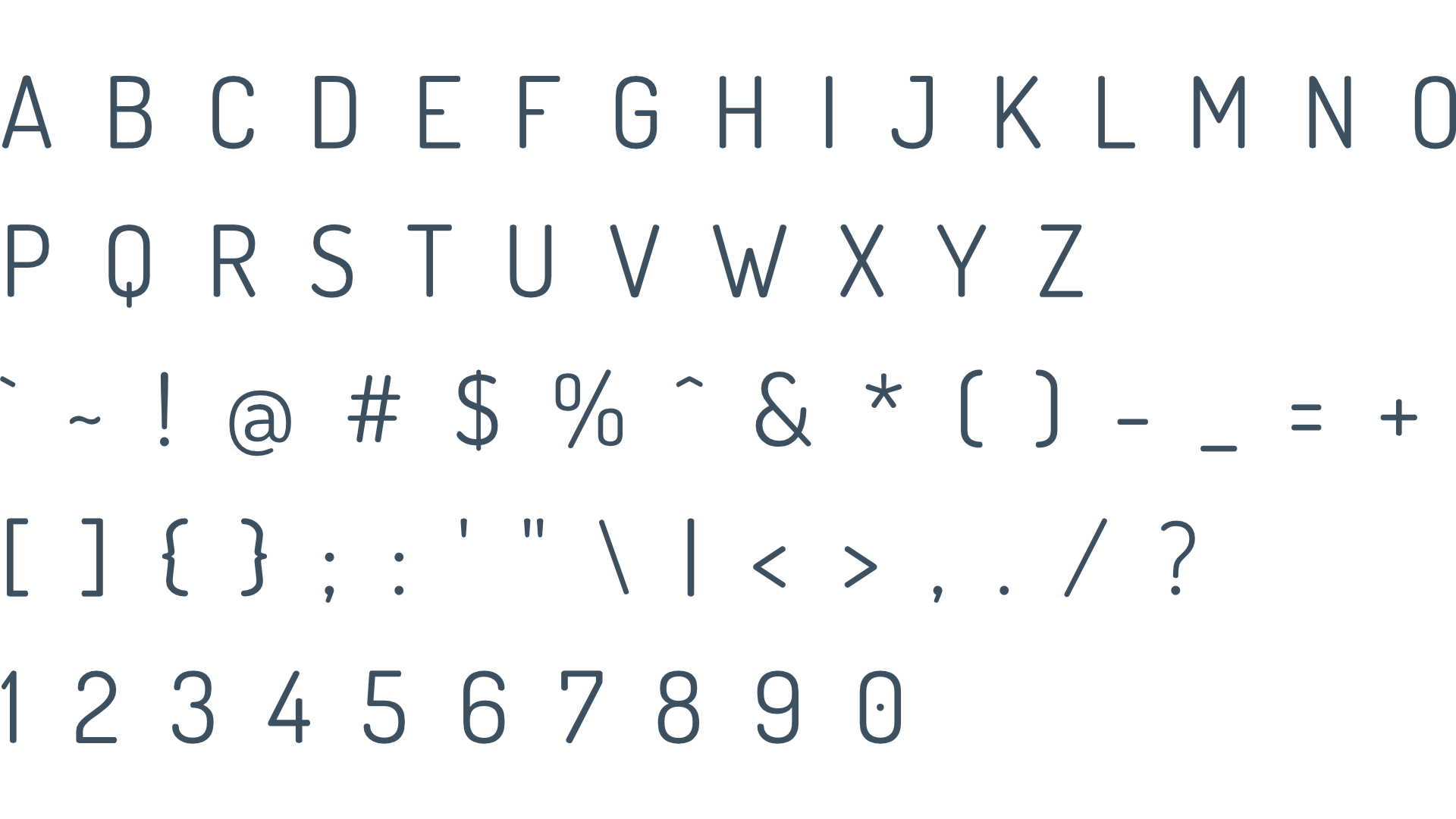 dotflow - Secondary Typeface